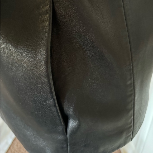 LNR by La Nouvelle Renaissance Womens Black Leather Jacket Size XS - Picture 7 of 11